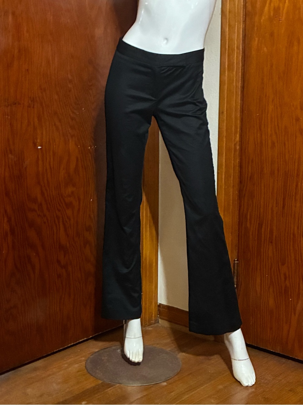 Theory Black Bootcut-Leg Trousers / Dress Pants